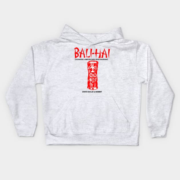 Bali Hai Chinese Restaurant Kids Hoodie by carcinojen